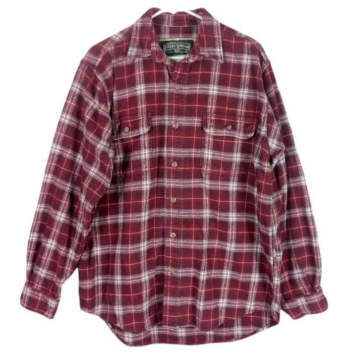 Field And Stream Vintage Field & Stream Mens Plaid Flannel Thick Shirt Grailed