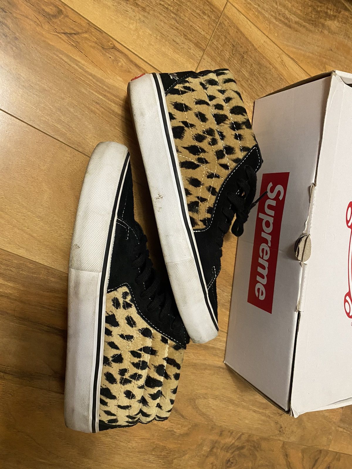 Supreme Vans Vans x Supreme Sk8 mid Cheetah Grailed