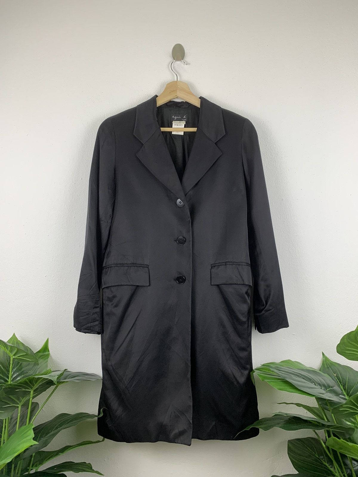 90s～00s agnes b. super long coat sullen