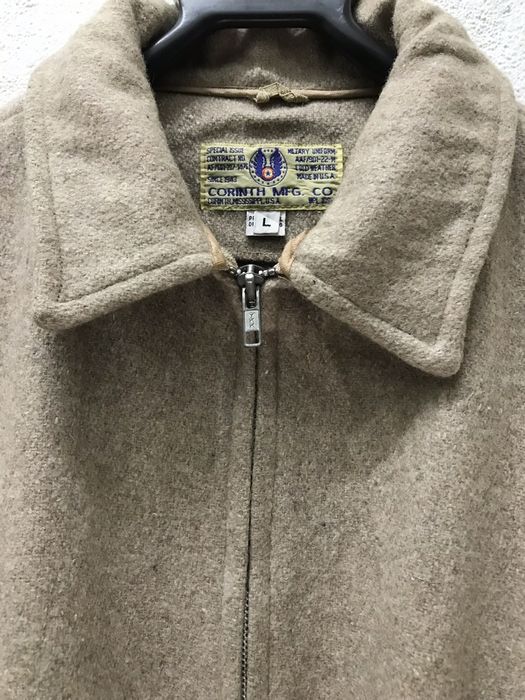 Vintage CORINTH MFG CO. Military Surplus Wool Jacket Made in USA | Grailed