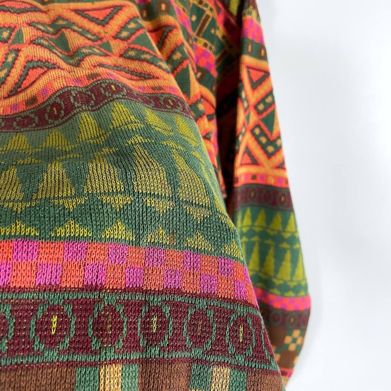 Kenzo Vintage Vintage Kenzo homme coogi style abstract crewneck sweater 90 Grailed