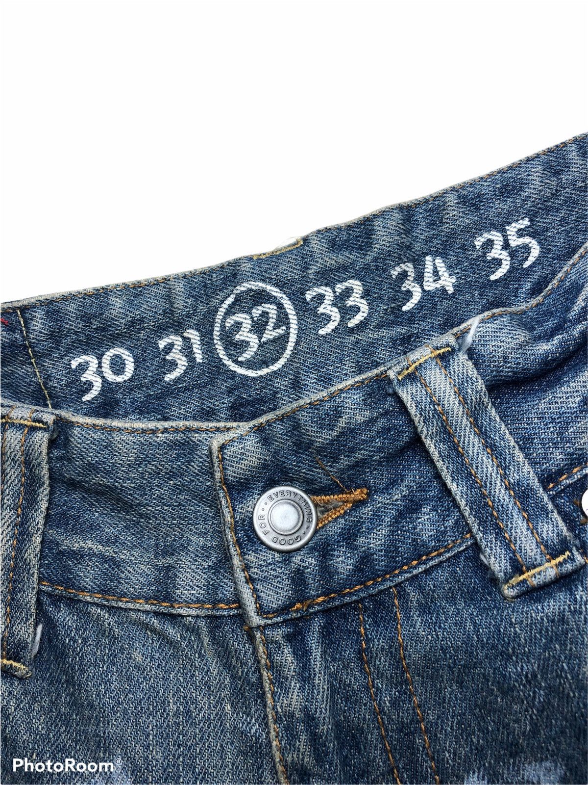 If Six Was Nine TWIST PAINTED DENIM BY JUNGLE STORM Size US 32 / EU 48 - 6 Thumbnail