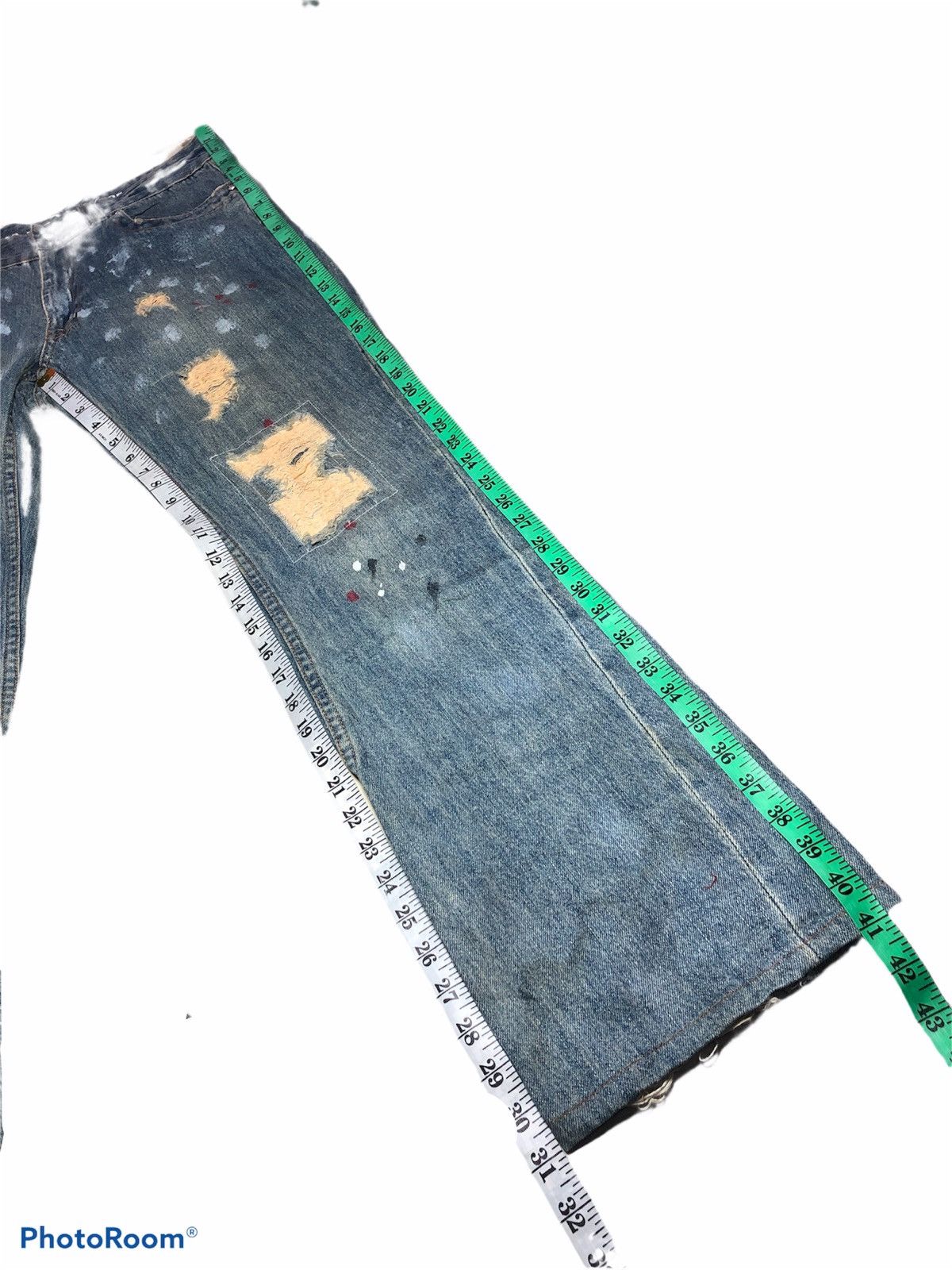 If Six Was Nine TWIST PAINTED DENIM BY JUNGLE STORM Size US 32 / EU 48 - 11 Thumbnail