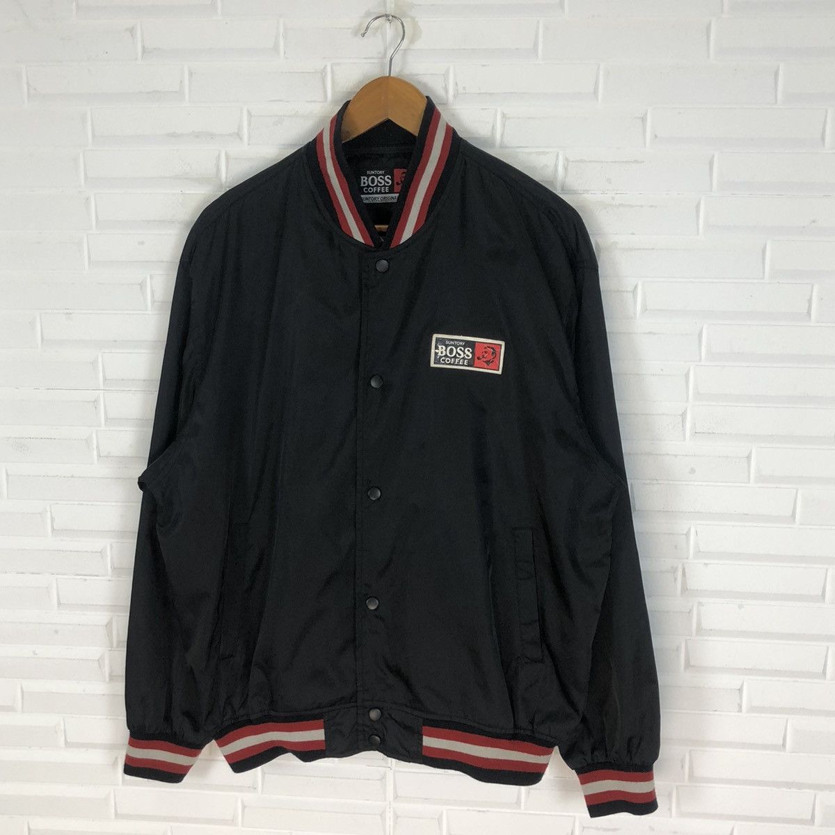 Japanese Brand × Vintage SUNTORY BOSS COFFEE WINDBREAKER BOMBER Size US M / EU 48-50 / 2 - 3 Thumbnail