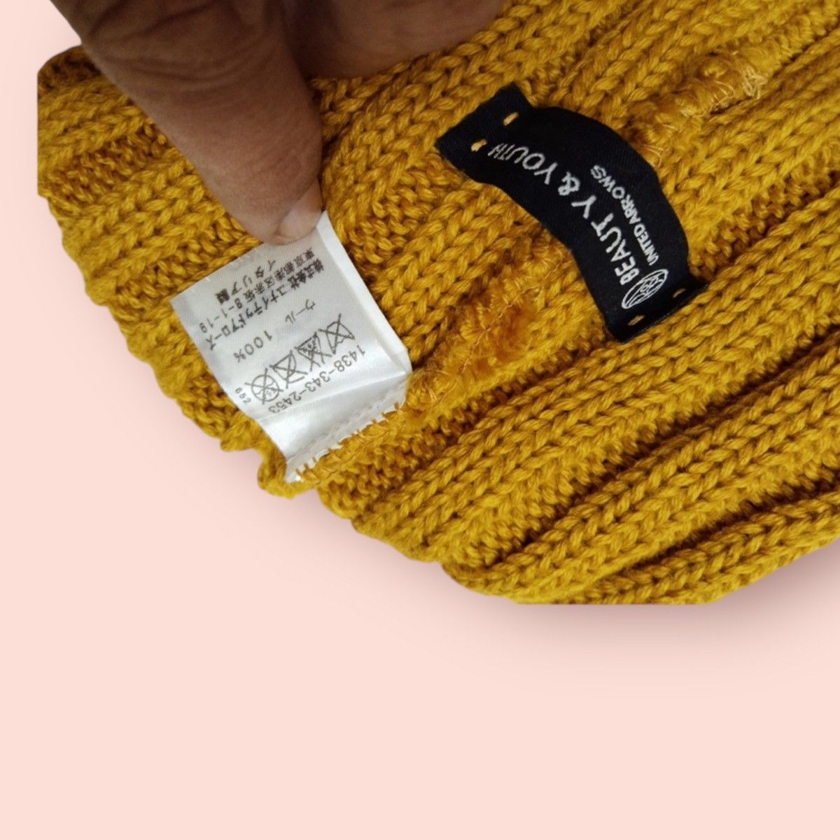 VINTAGE BEAUTY & YOUTH UNITED ARROWS BEANIE HAT
