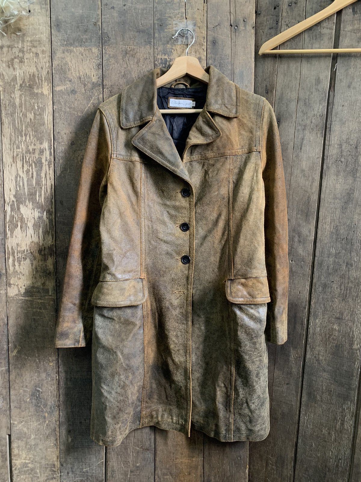 Genuine Leather Vintage Leather Jacket Size US S / EU 44-46 / 1 - 2 Thumbnail