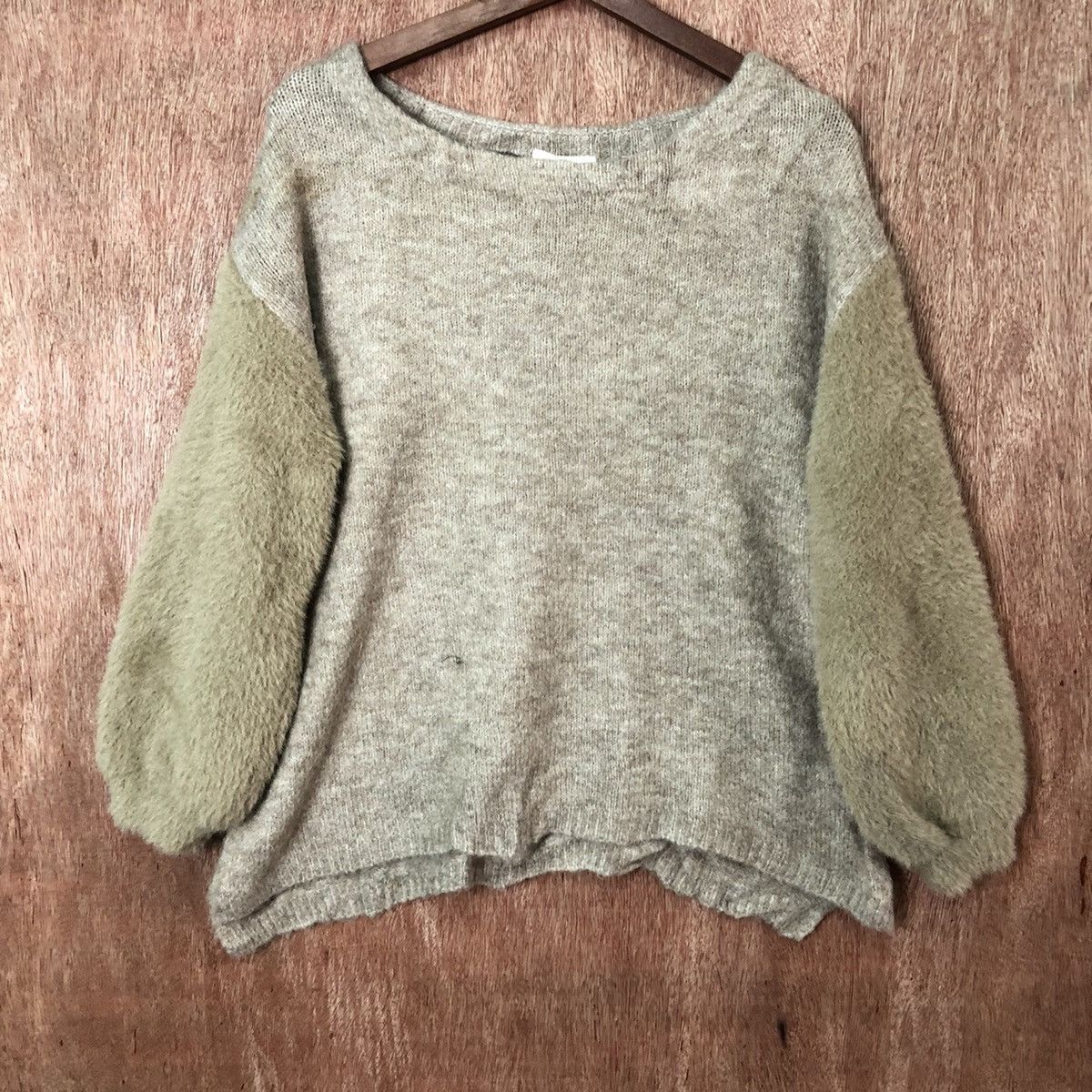 Homespun Knitwear Studio Clip Shag Shaggy sleeve Mohair Knitwear #6387 Size US M / EU 48-50 / 2 - 3 Thumbnail