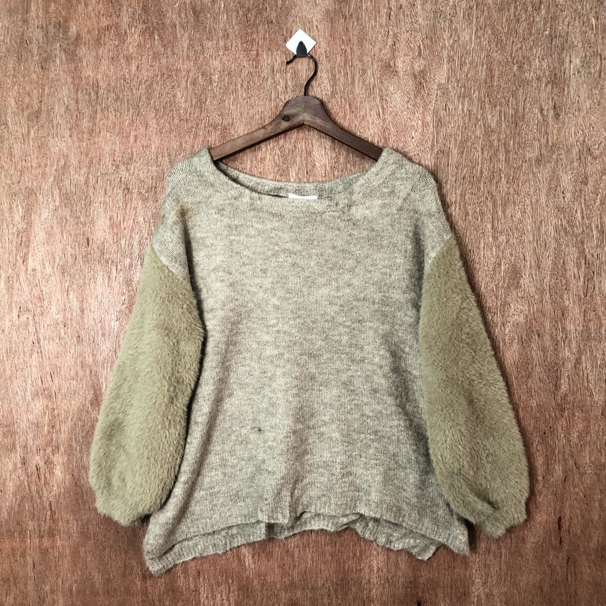 Homespun Knitwear Studio Clip Shag Shaggy sleeve Mohair Knitwear #6387 Size US M / EU 48-50 / 2 - 1 Thumbnail