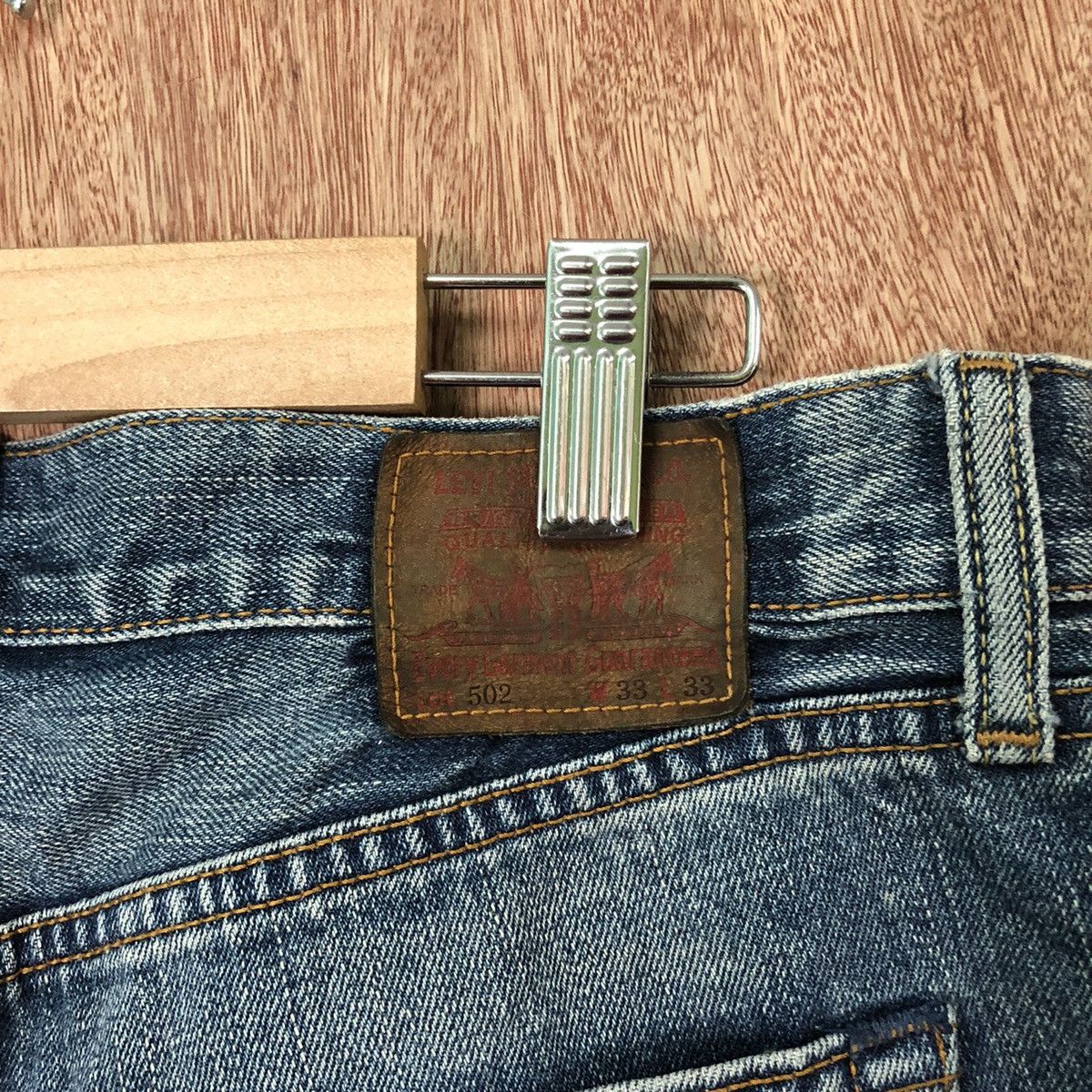 Levi's 502 Levis Blue Denim jeans pants #6381 Size US 32 / EU 48 - 11 Thumbnail