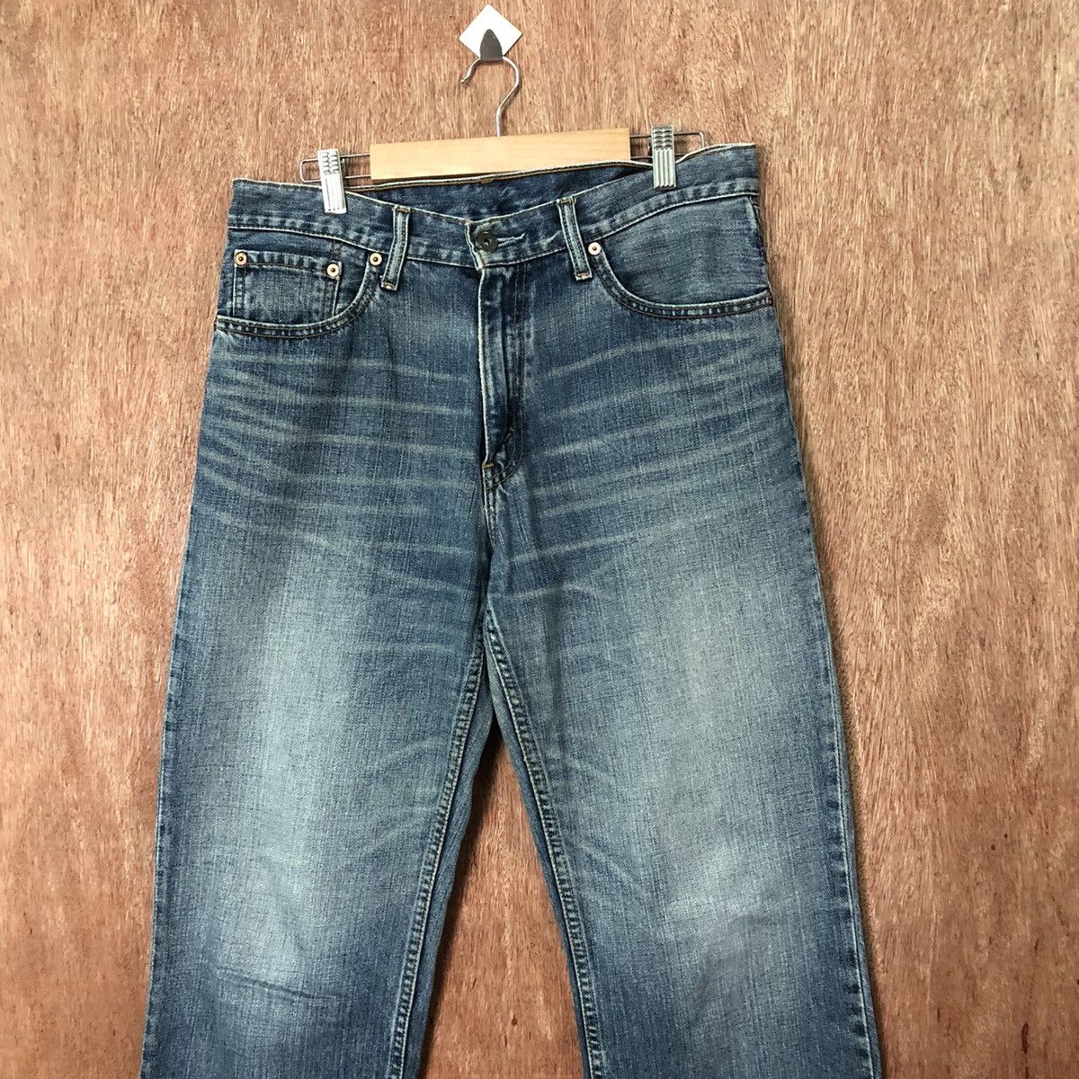 Levi's 502 Levis Blue Denim jeans pants #6381 Size US 32 / EU 48 - 2 Thumbnail