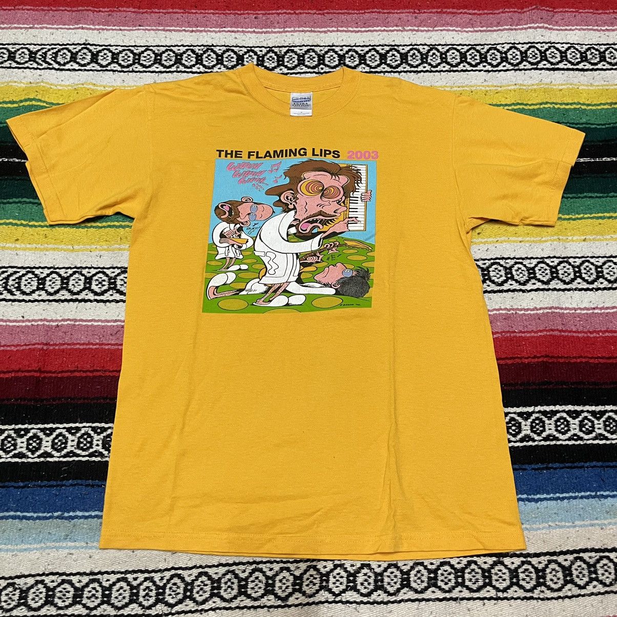 Band Tees × Vintage Vintage The Flaming Lips Band T-Shirt Size US M / EU 48-50 / 2 - 1 Thumbnail