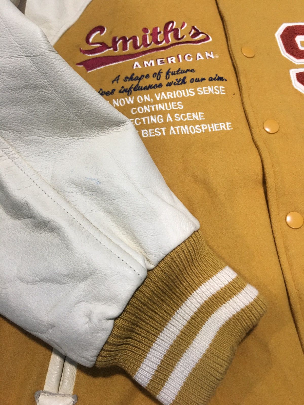 Vintage Smith's American Varsity Jacket Big Logo Spell Out Size US M / EU 48-50 / 2 - 8 Thumbnail