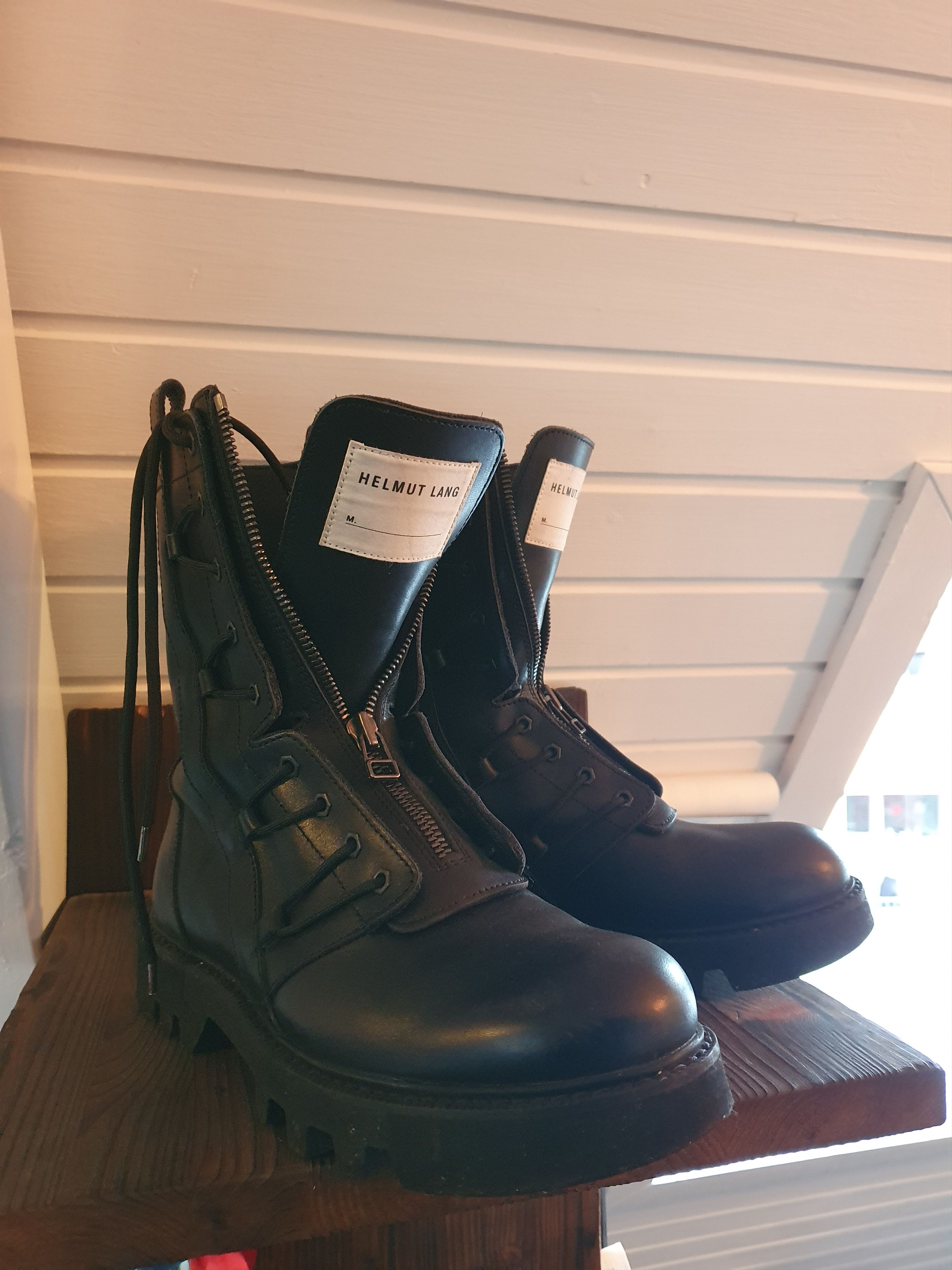Helmut Lang Vintage commando boots Grailed Boots Combat boots Helmut lang