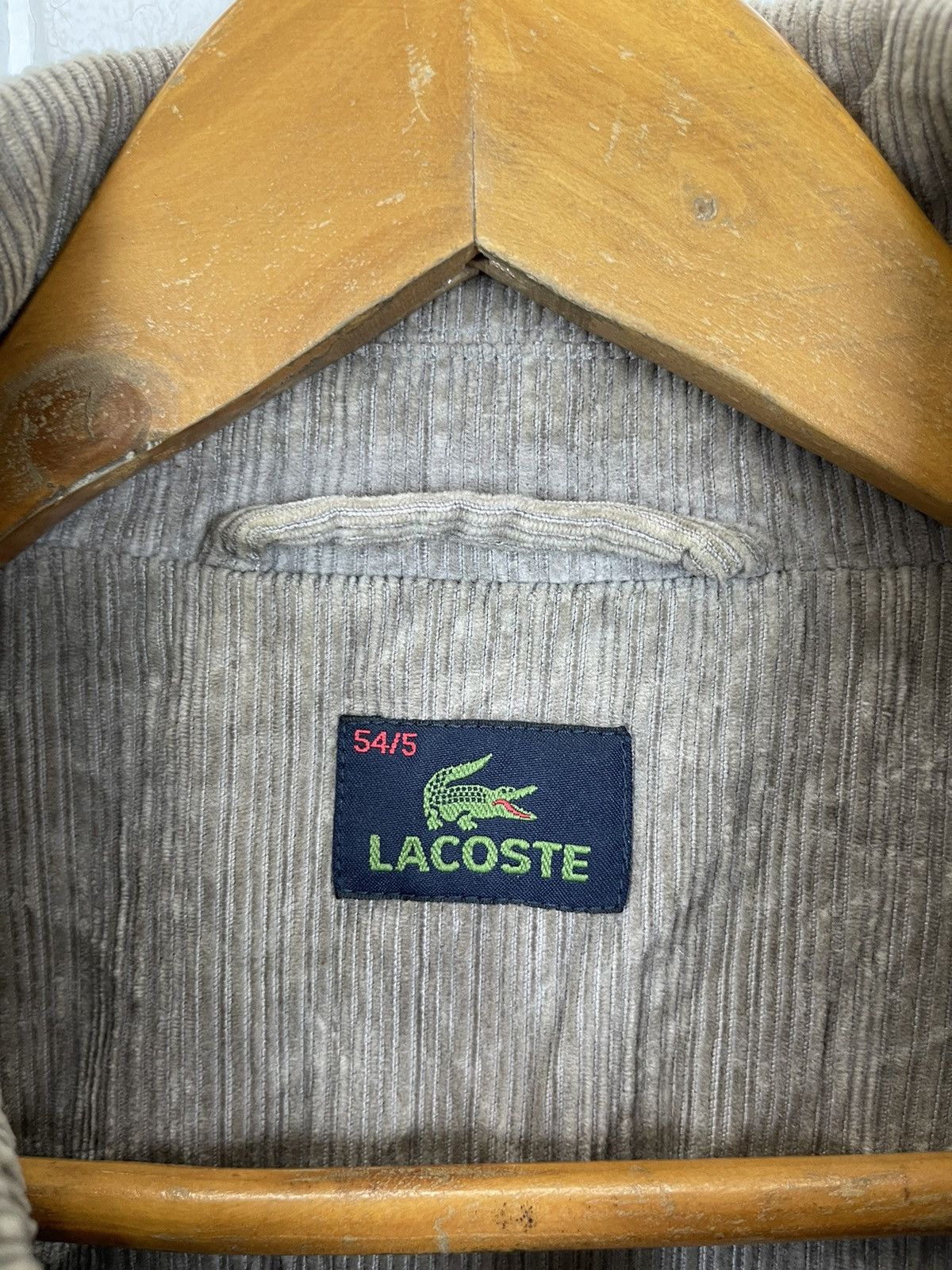 Lacoste Vintage LACOSTE Corduroy Long Coat Size US L / EU 52-54 / 3 - 5 Thumbnail
