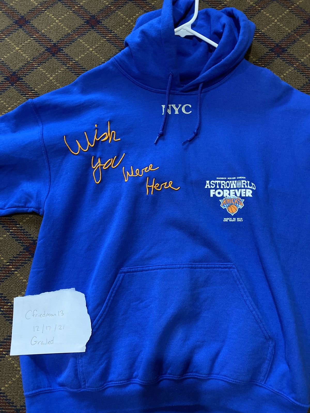 Astroworld knicks hot sale hoodie