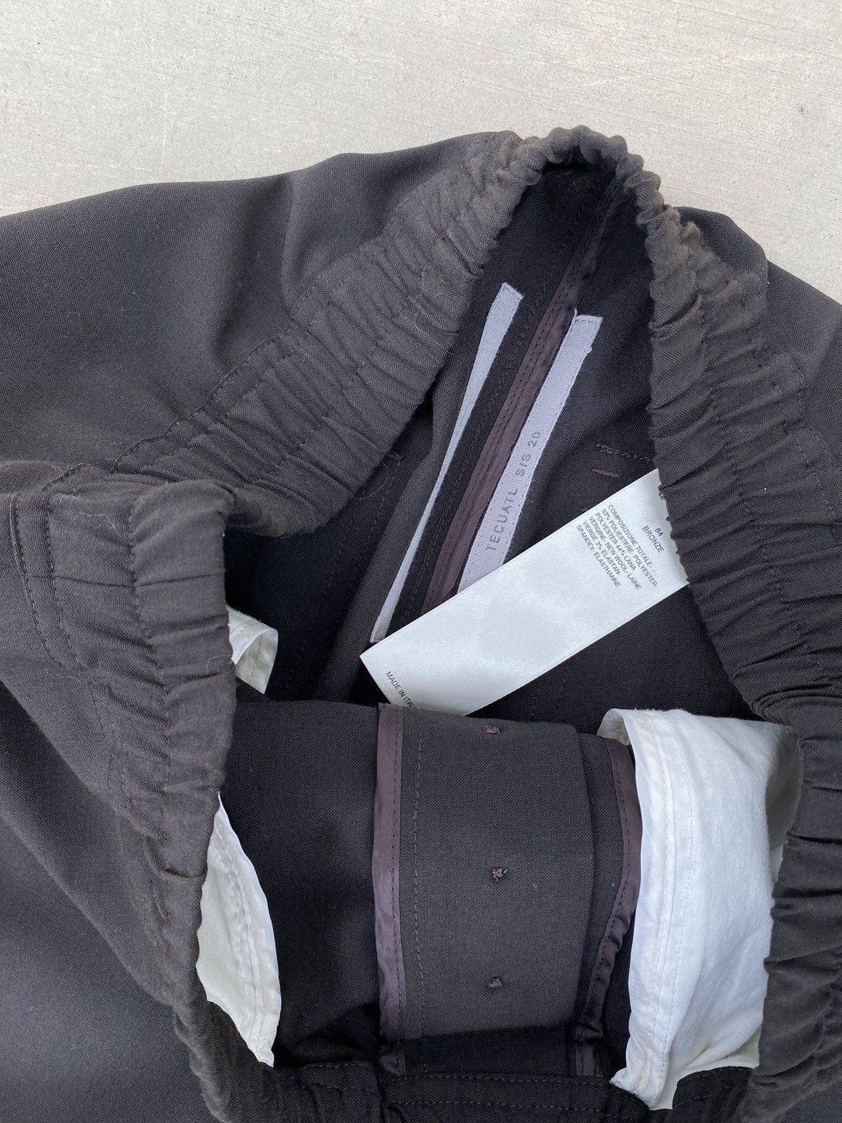 Rick Owens Rick Owens Mainline Astaire Wool Drawstring Trouser Bronze Size US 30 / EU 46 - 4 Thumbnail
