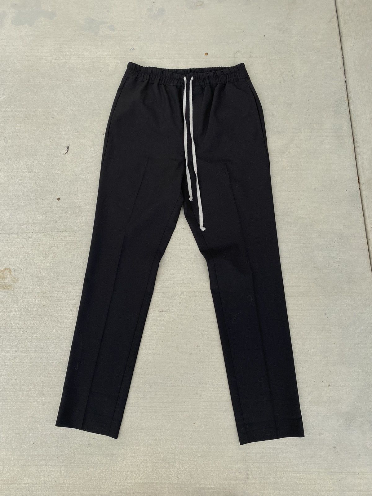 Rick Owens Rick Owens Mainline Astaire Wool Drawstring Trouser Bronze Size US 30 / EU 46 - 1 Thumbnail