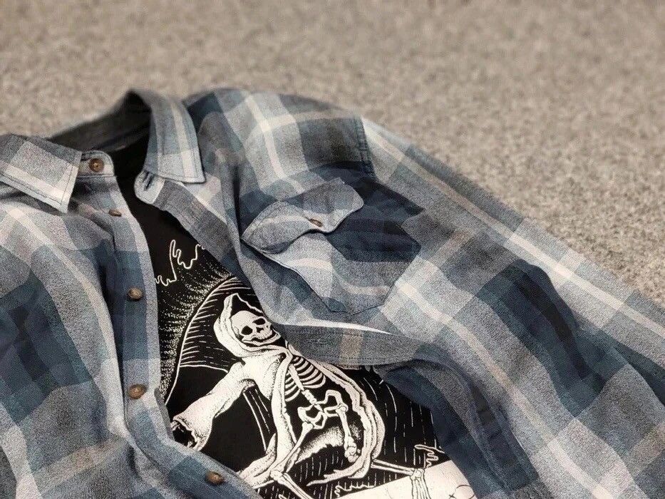 Flannel Vintage Flannel Shirt Travis Scott Style Size US L / EU 52-54 / 3 - 11 Thumbnail