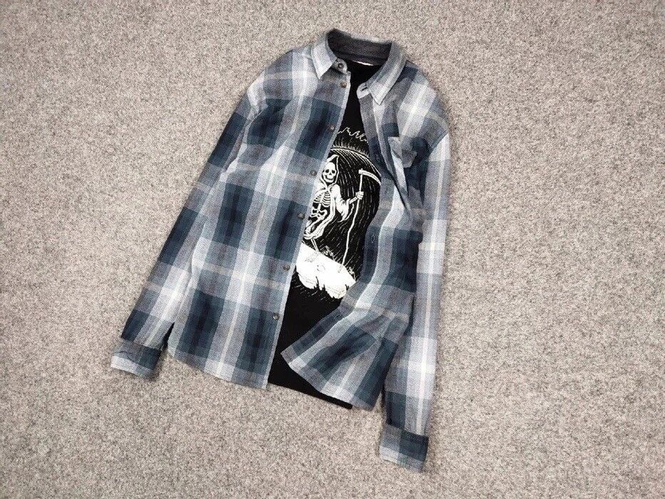 Flannel Vintage Flannel Shirt Travis Scott Style Size US L / EU 52-54 / 3 - 7 Thumbnail