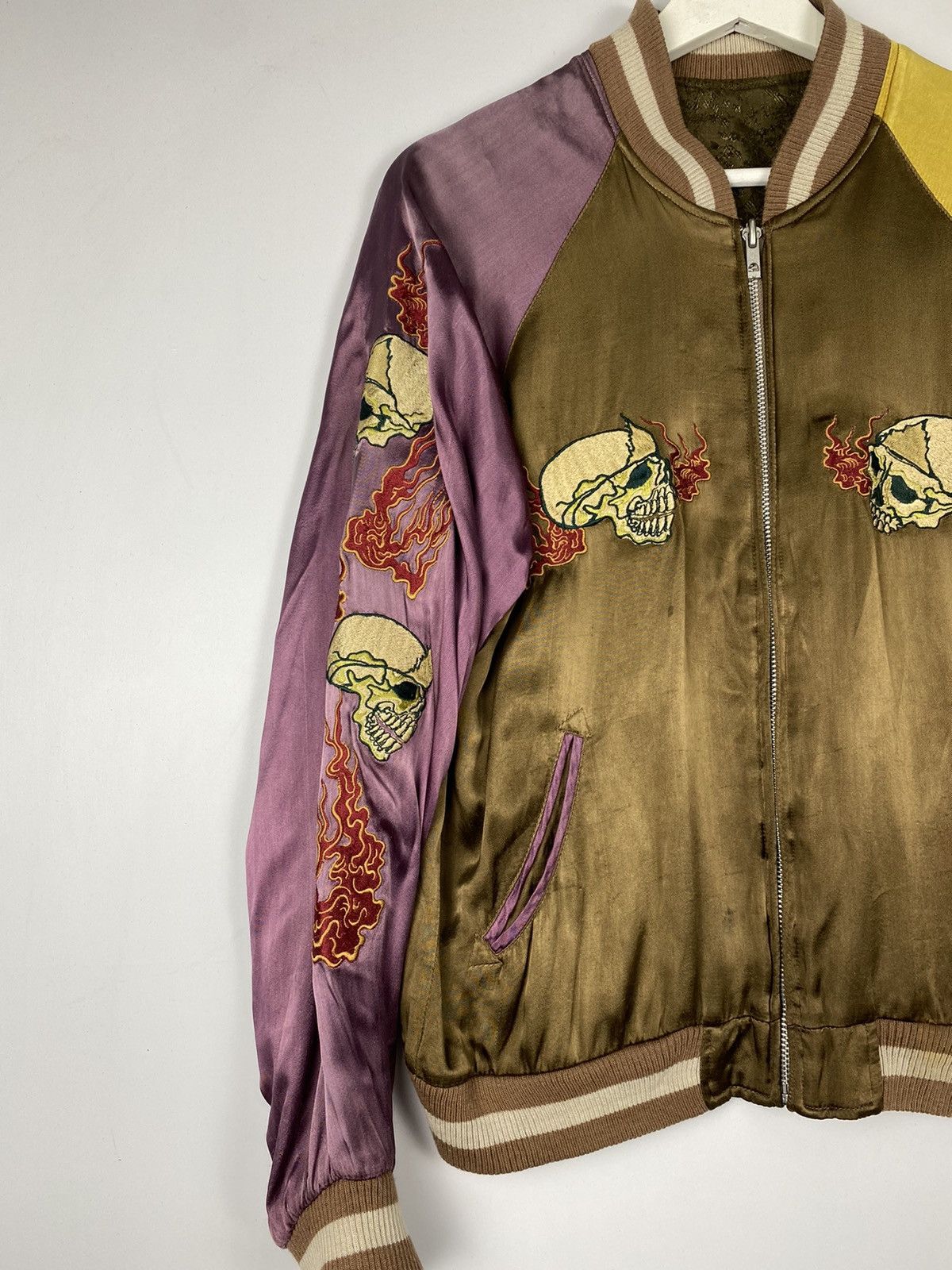 Japanese Brand Vintage Sukajan Bomber Jacket Inspired Toyo Toilor Size US L / EU 52-54 / 3 - 3 Thumbnail