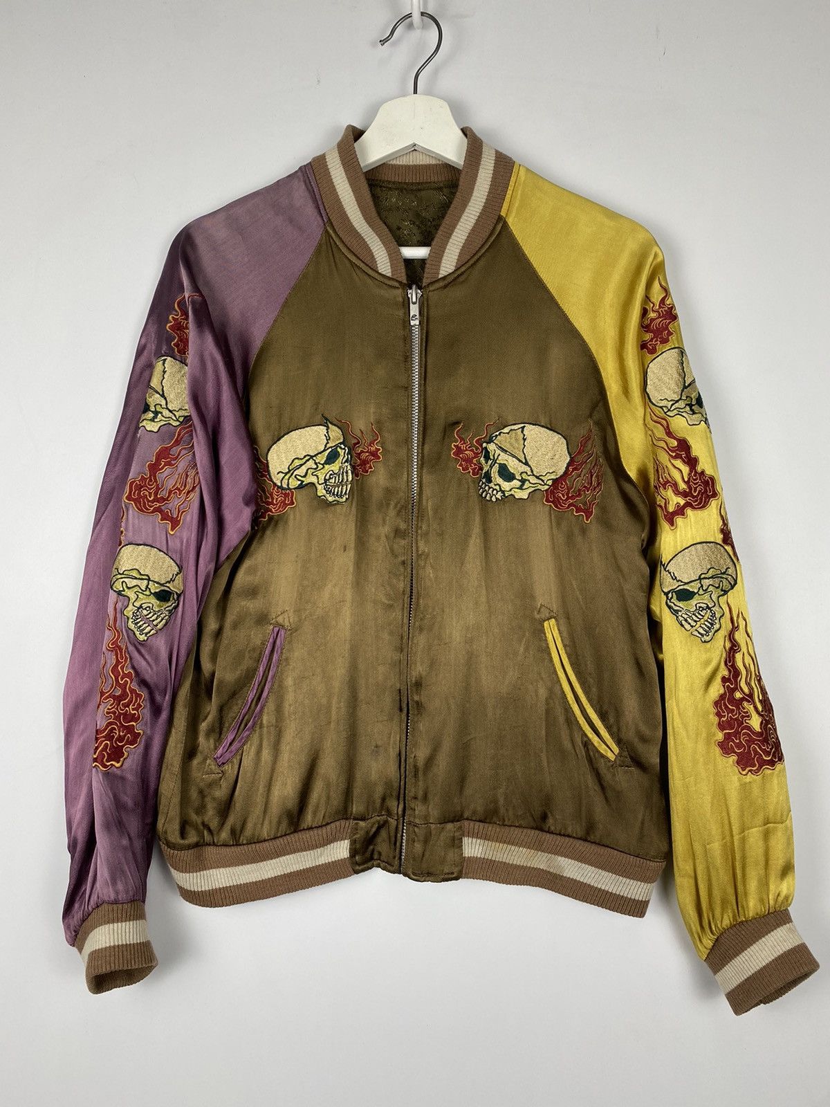 Japanese Brand Vintage Sukajan Bomber Jacket Inspired Toyo Toilor Size US L / EU 52-54 / 3 - 1 Thumbnail