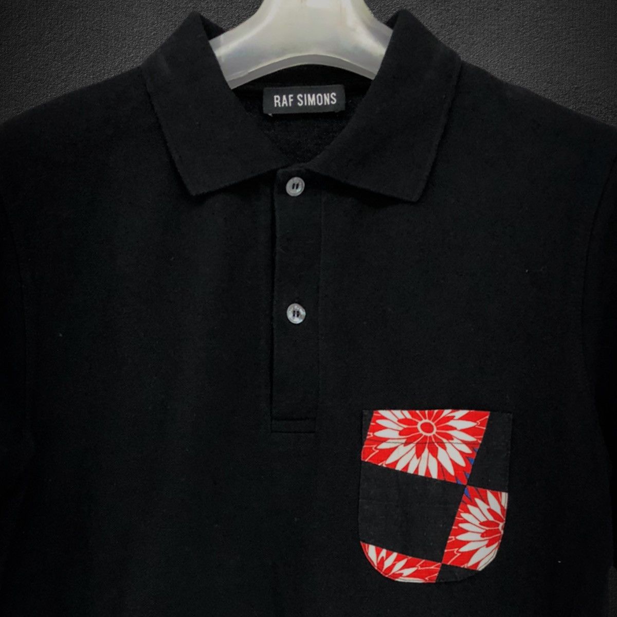 Raf Simons Linen - Flower Patch Pocket - Polo Shirt Size US S / EU 44-46 / 1 - 2 Thumbnail