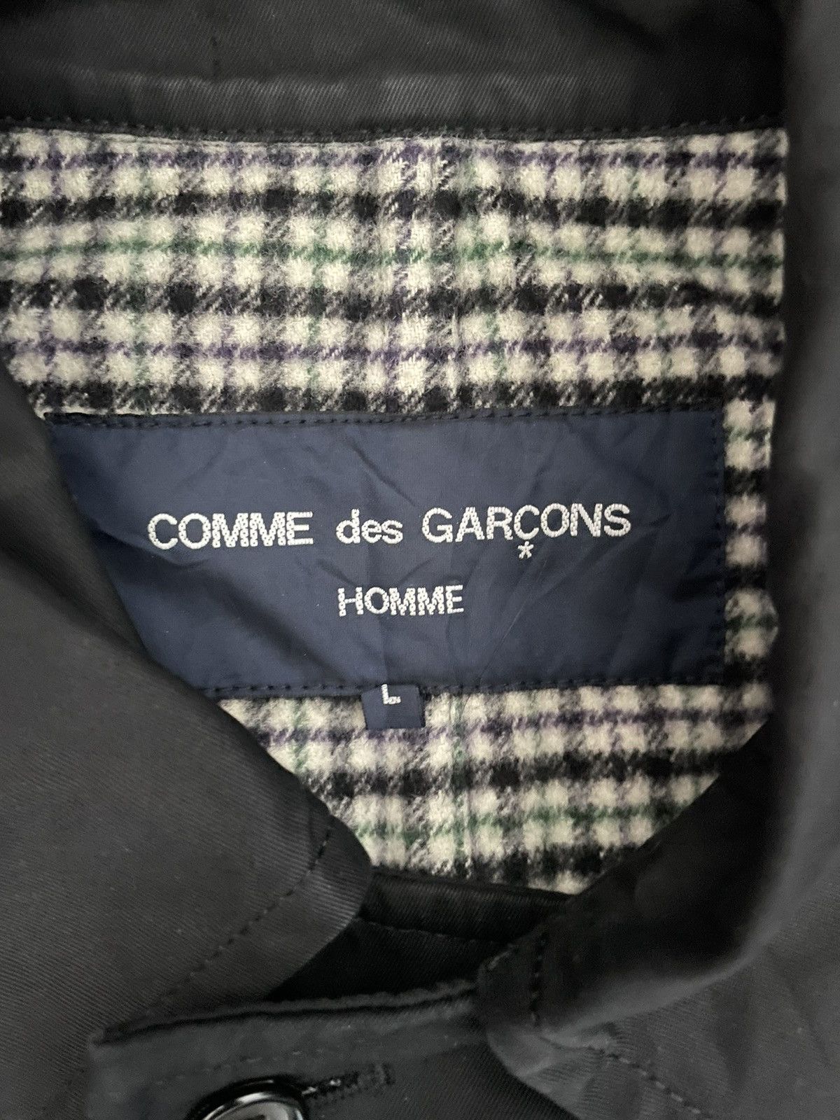 Comme des Garcons Homme Plus Comme des Garçons Homme Plus Trench Coat Black AD2006 Size US L / EU 52-54 / 3 - 3 Thumbnail