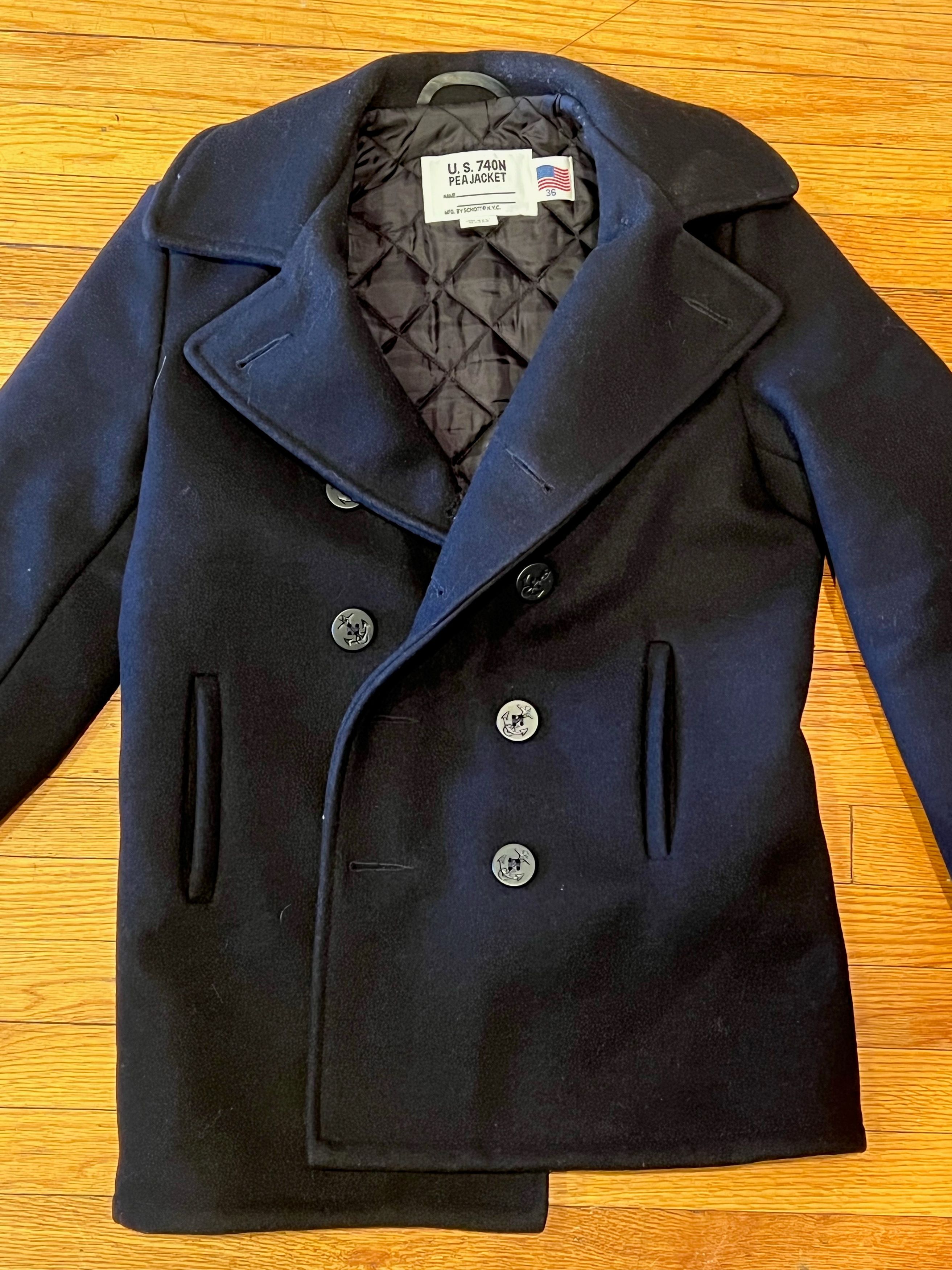 Schott Schott 740N Navy Peacoat | Grailed Schott Schott 740N Navy Peacoat | Grailed