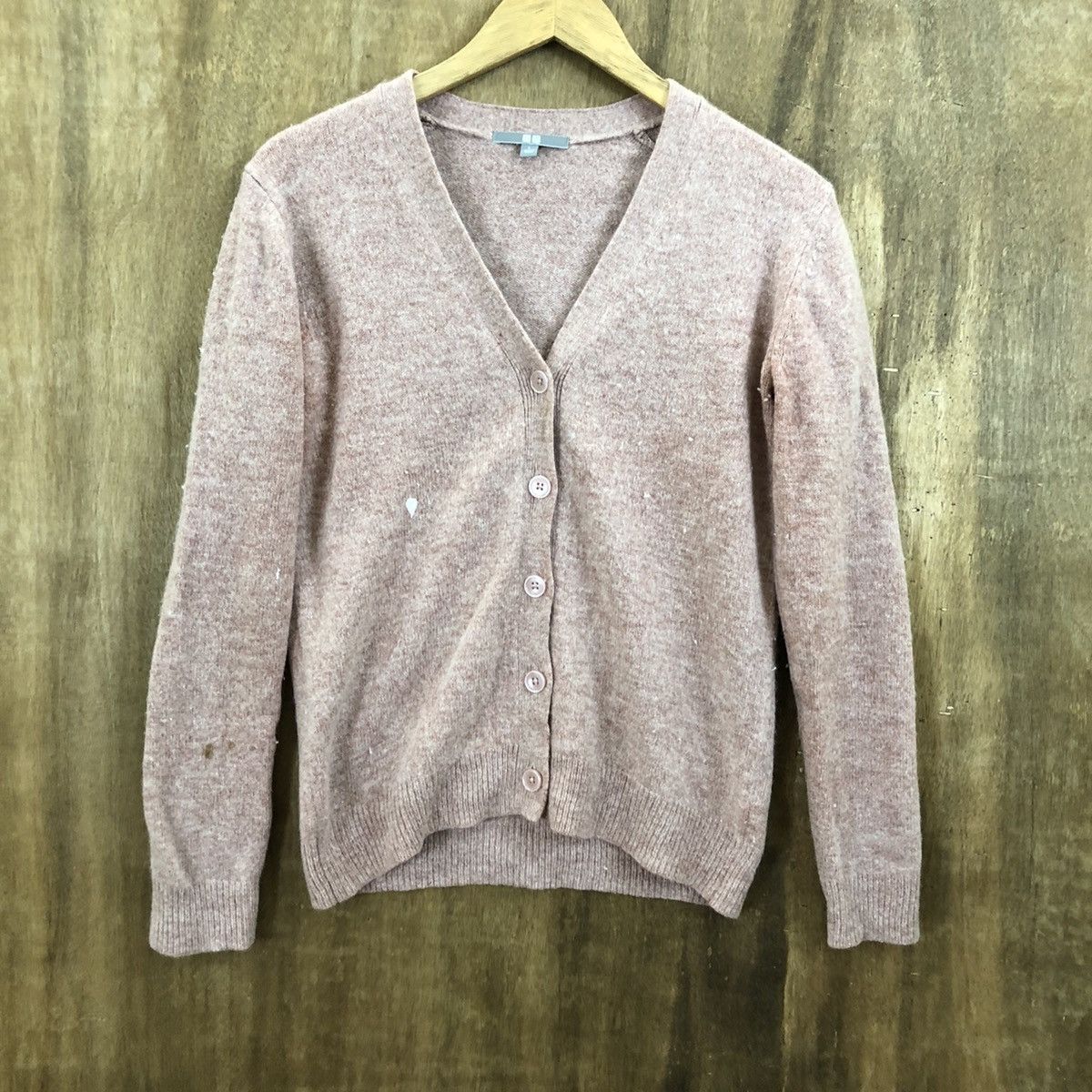 Japanese Brand Japanese Faded Maroon Cardigan Knitwear #154 Size US M / EU 48-50 / 2 - 3 Thumbnail