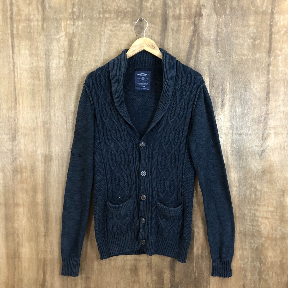 image of American Eagle Outfitters x Cardigan American Eagle Outfiters Cardigan Knitwear 151 in Dark Blue (S