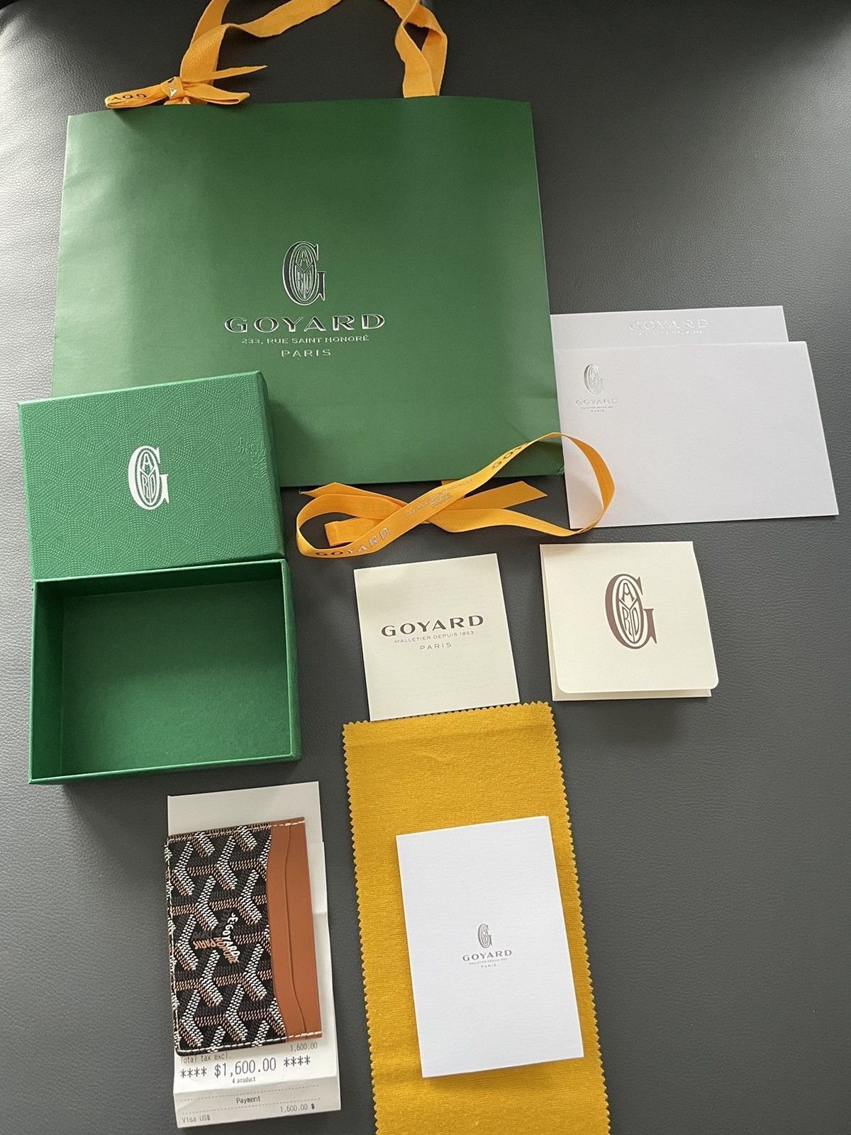 Goyard Brand NEW Classic St Sulpice Goyard Cardholder Size ONE SIZE - 3 Thumbnail