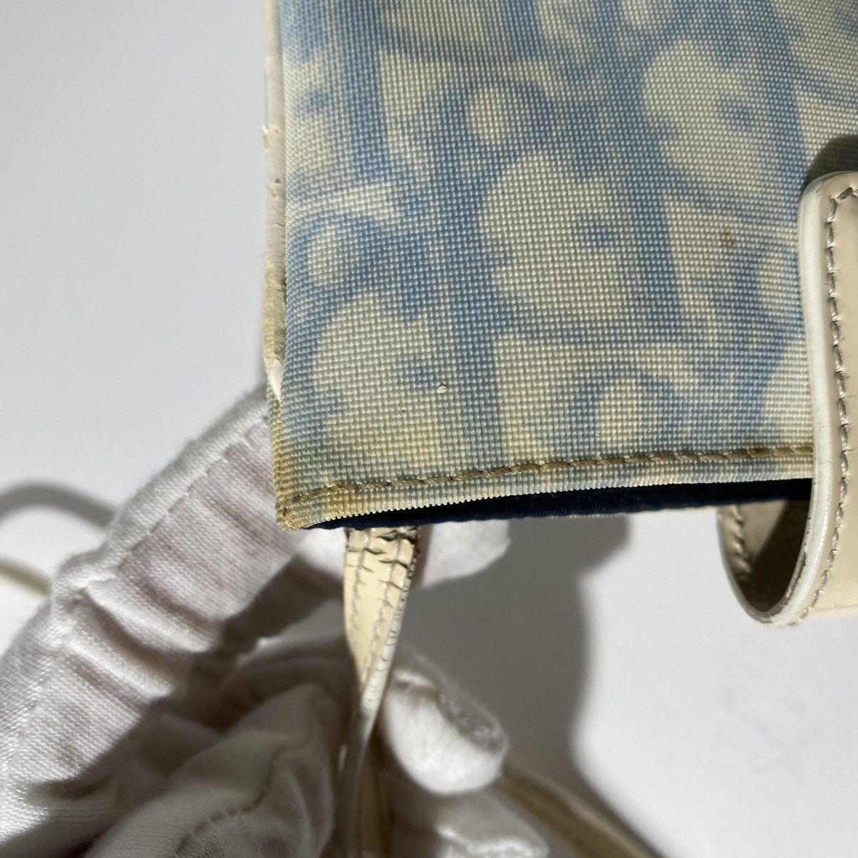 Dior Rare! Dior Trotter Monogram Babyblue Mini Bag/Purse Size ONE SIZE - 13 Thumbnail