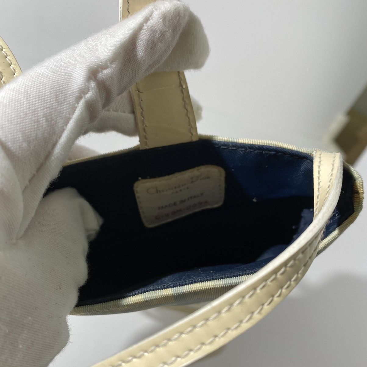 Dior Rare! Dior Trotter Monogram Babyblue Mini Bag/Purse Size ONE SIZE - 10 Thumbnail