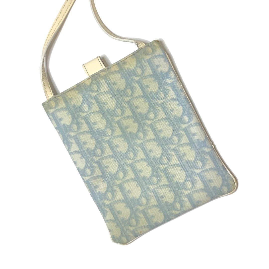 Dior Rare! Dior Trotter Monogram Babyblue Mini Bag/Purse Size ONE SIZE - 2 Thumbnail