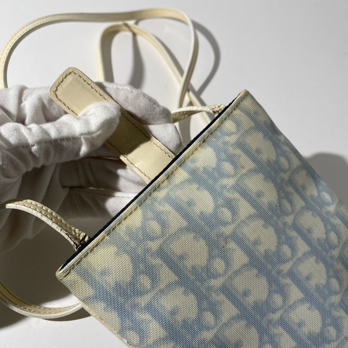Dior Rare! Dior Trotter Monogram Babyblue Mini Bag/Purse Size ONE SIZE - 12 Thumbnail