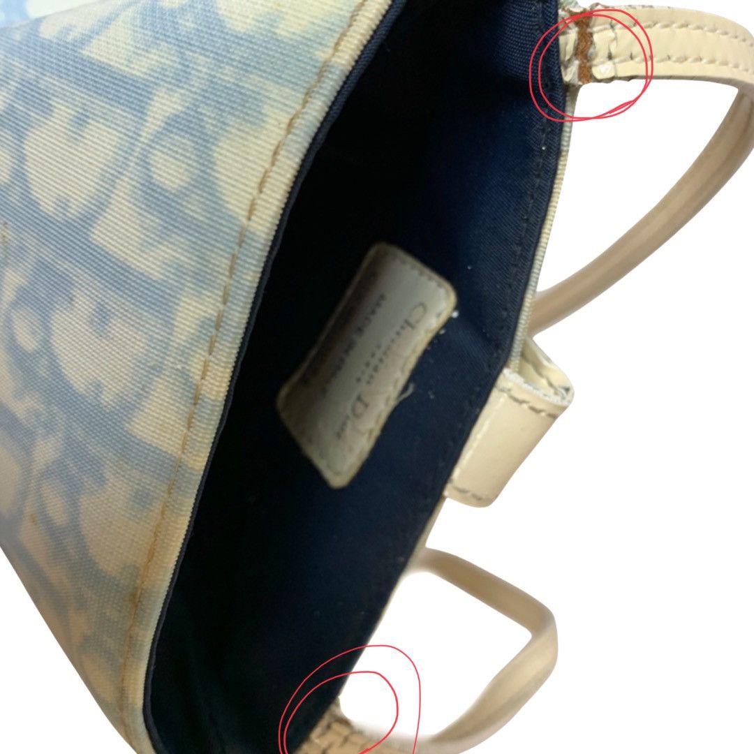 Dior Rare! Dior Trotter Monogram Babyblue Mini Bag/Purse Size ONE SIZE - 5 Thumbnail