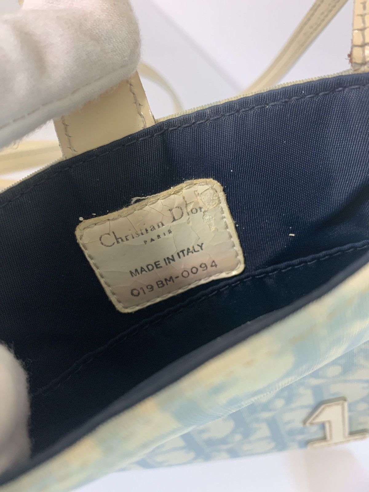 Dior Rare! Dior Trotter Monogram Babyblue Mini Bag/Purse Size ONE SIZE - 6 Thumbnail