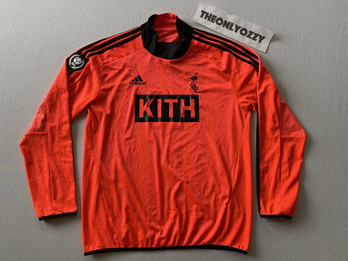 Kith x Adidas Flamingo Goalie Jersey Orange sz m