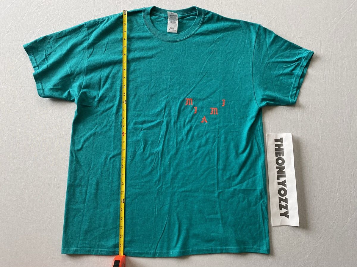 Kanye West Yeezy Tour I Feel Like Pablo Tee Turquoise Miami sz XL Size US XL / EU 56 / 4 - 3 Thumbnail