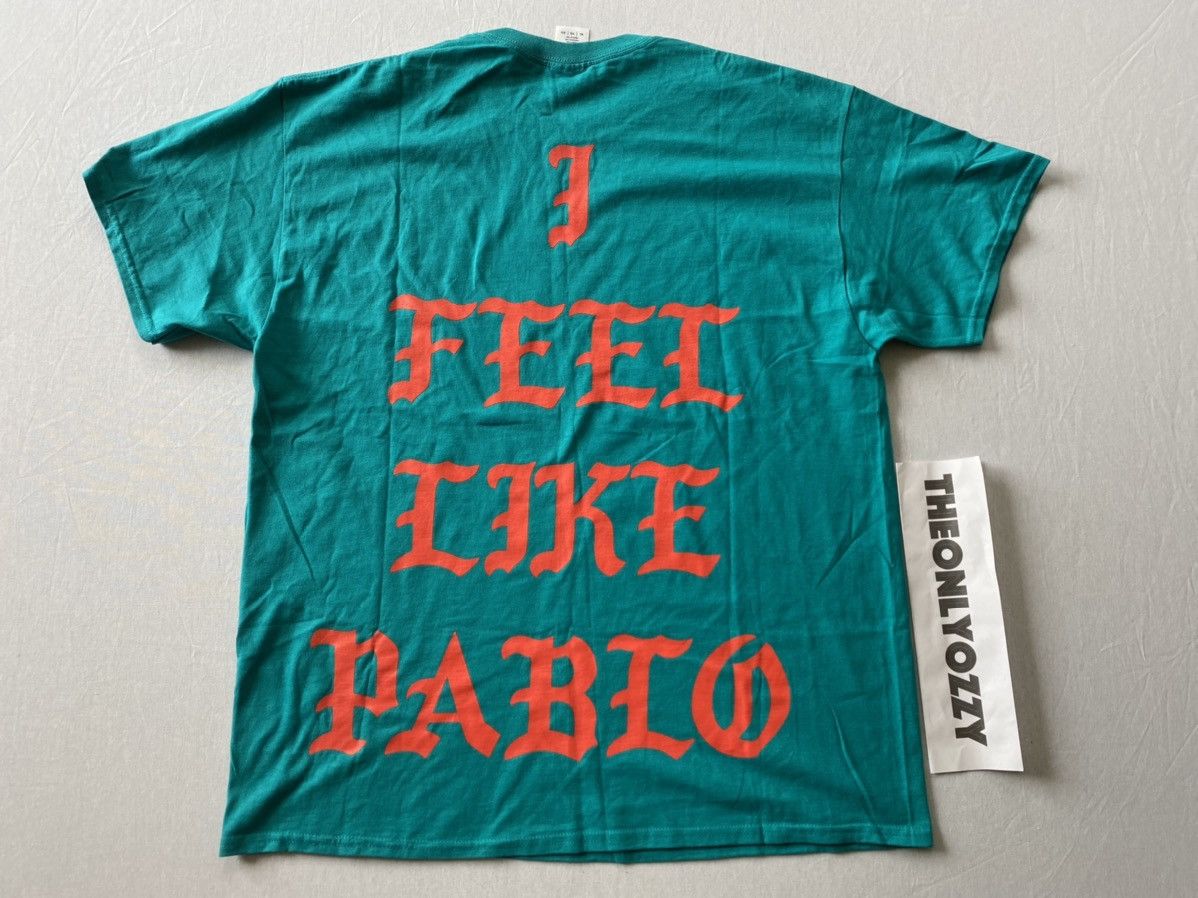 Kanye West Yeezy Tour I Feel Like Pablo Tee Turquoise Miami sz XL Size US XL / EU 56 / 4 - 4 Thumbnail