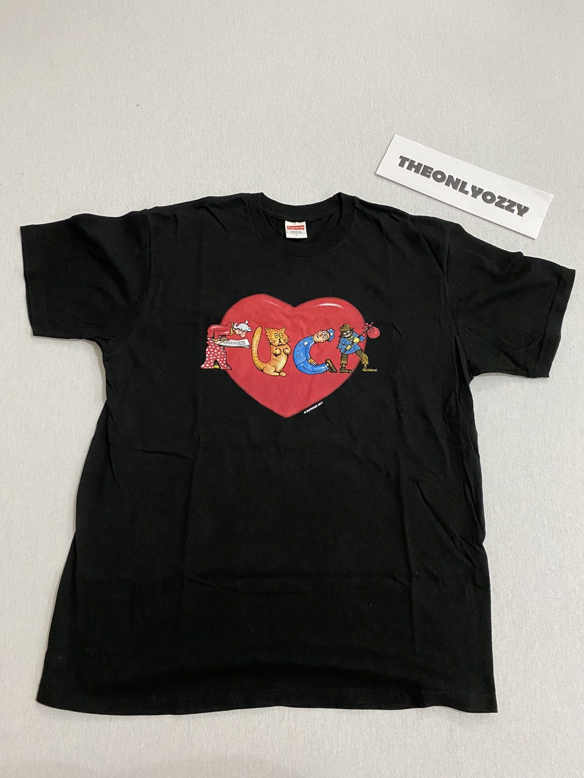 Supreme Supreme F Love Black Tee Shirt Sz L Size US L / EU 52-54 / 3 - 1 Thumbnail