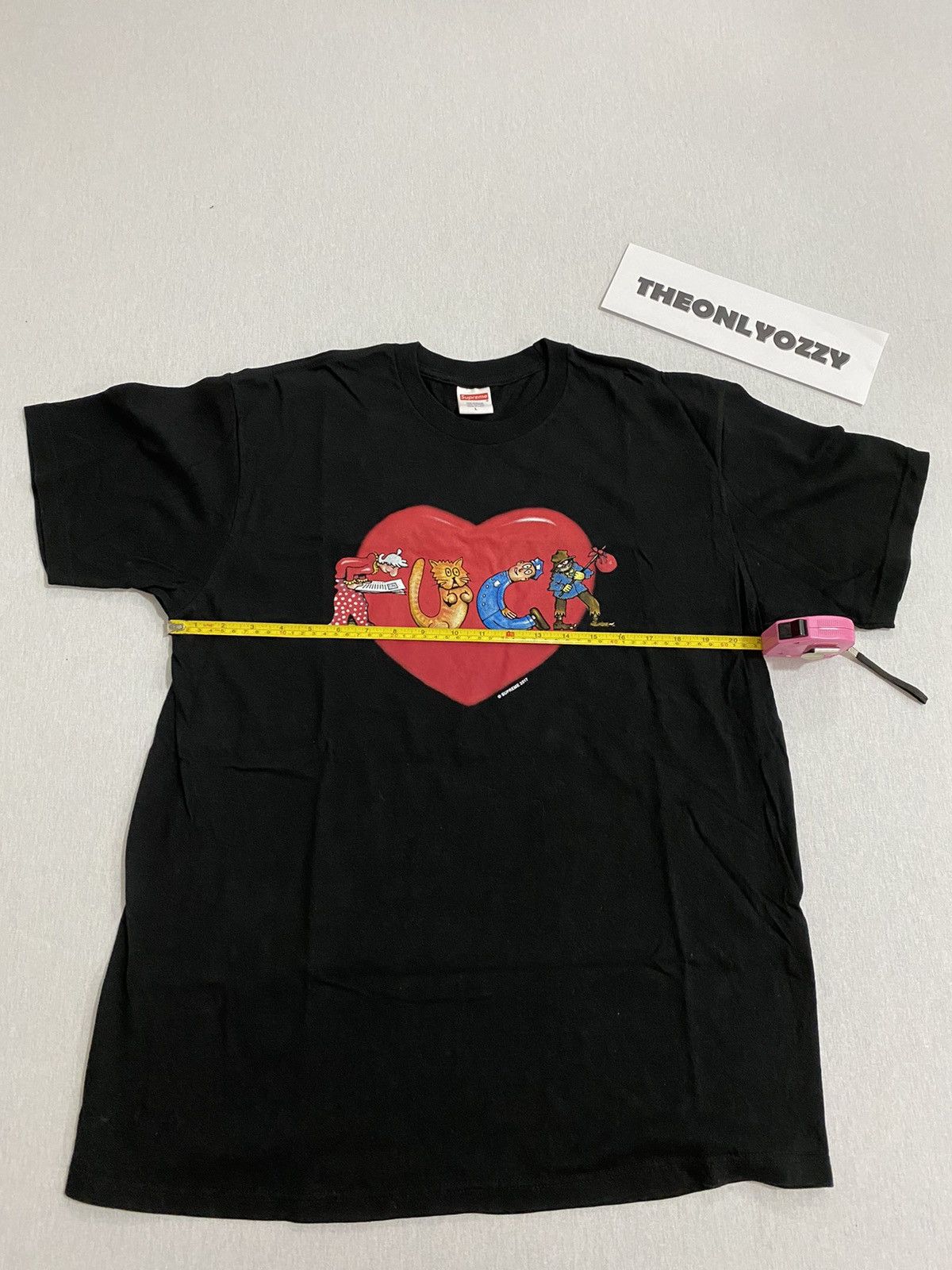 Supreme Supreme F Love Black Tee Shirt Sz L Size US L / EU 52-54 / 3 - 2 Thumbnail