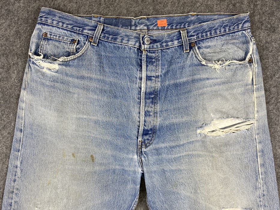 Vintage 90's Light Blue Wash Vintage Levi's 501 USA Jeans 40x27 | Grailed