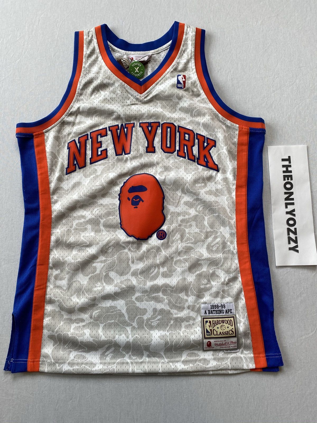 Bape x Mitchell & Ness New York Knicks Shorts White