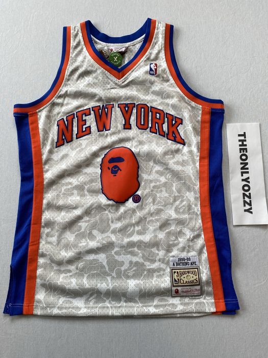 BAPE X MITCHELL & NESS NEW YORK KNICKS JERSEY TANK TOP MENS