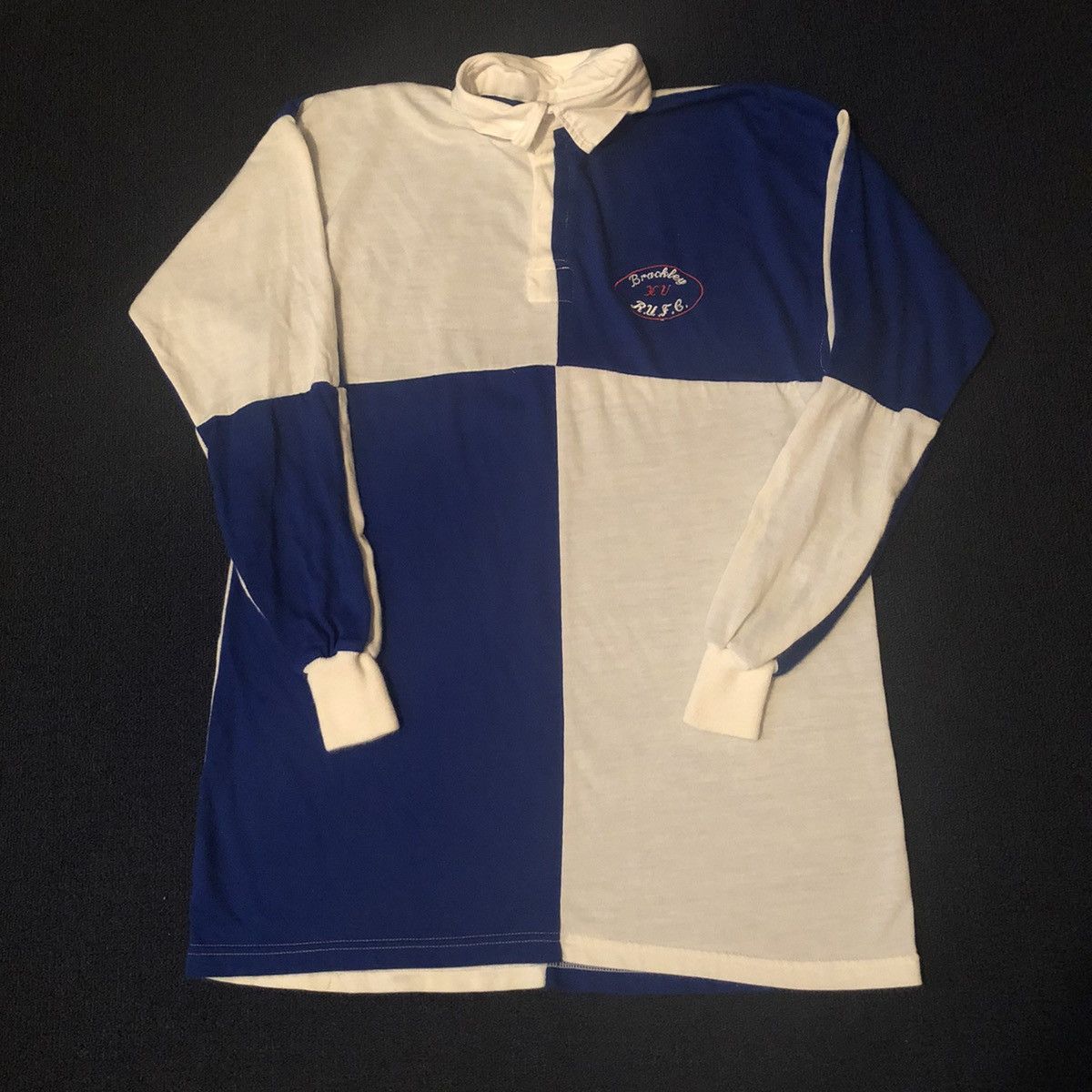 Canterbury of New Zealand Vintage 1960s Mansfield Brackley Rugby Club Jersey Shirt Size US XL / EU 56 / 4 - 1 Thumbnail