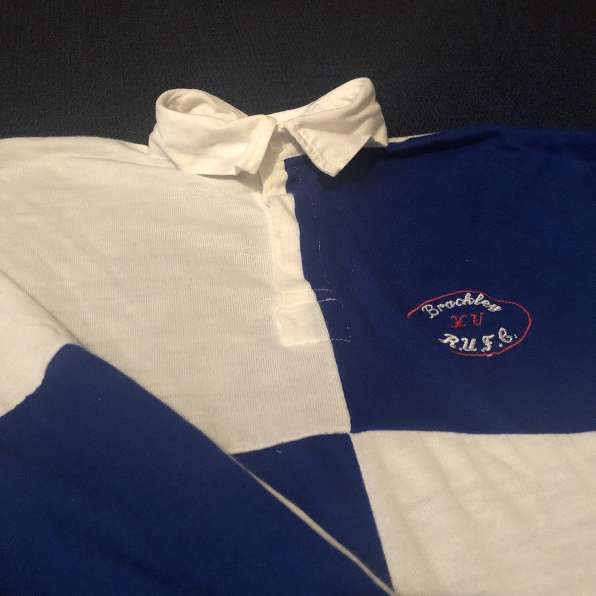 Canterbury of New Zealand Vintage 1960s Mansfield Brackley Rugby Club Jersey Shirt Size US XL / EU 56 / 4 - 4 Thumbnail