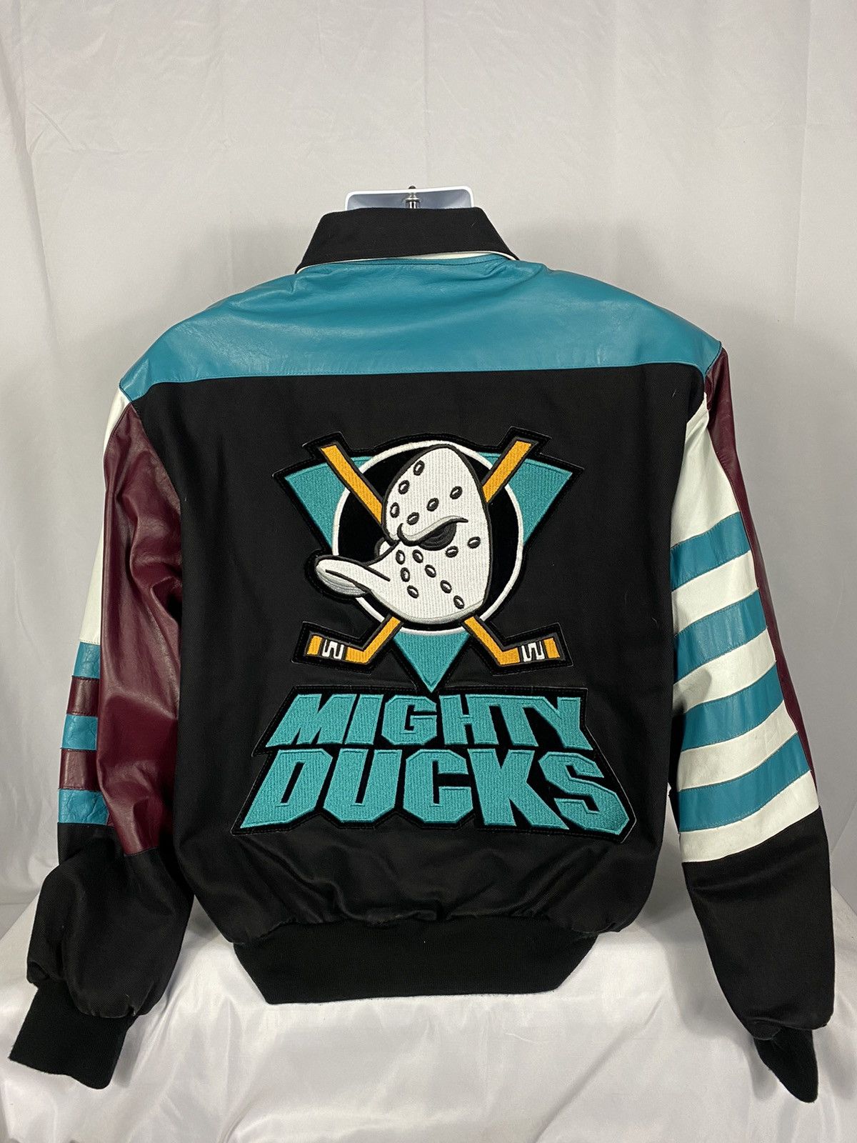 Jeff Hamilton × NHL × Vintage Jeff Hamilton Mighty Ducks Leather 