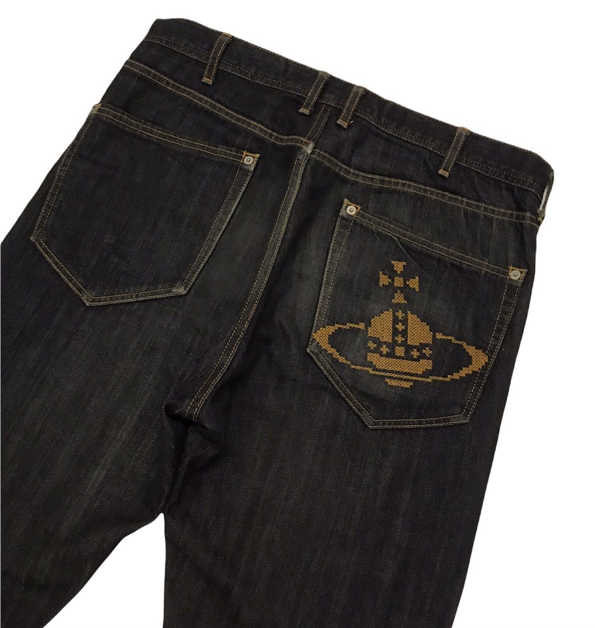 Vivienne Westwood Vivienne Westwood Big Logo Back Pocket Men Jeans Pants Size US 34 / EU 50 - 2 Thumbnail