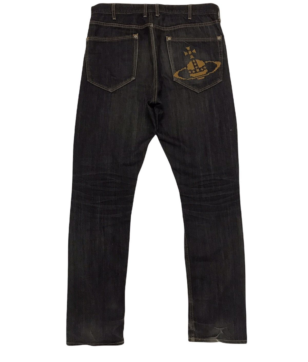 Vivienne Westwood Vivienne Westwood Big Logo Back Pocket Men Jeans Pants Size US 34 / EU 50 - 1 Thumbnail